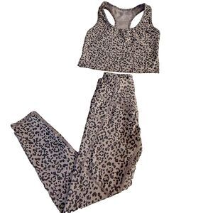 Evolution and Creation Wmns S Legging & Cropped Tank Set High Waisted 7/8 Length